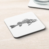 Fischskelett Getränkeuntersetzer (Linke Seite)