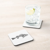 Fischskelett Getränkeuntersetzer (Rechte Seite)