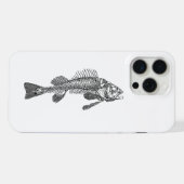 Fischskelett iPhone Hülle (Rückseite (Horizontal))