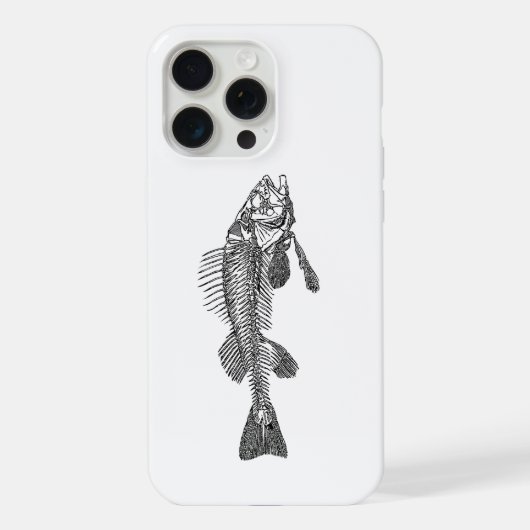 Fischskelett iPhone Hülle (Rückseite)