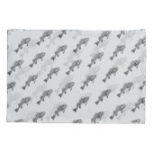 Fischskelett Kissenbezug (Rückseite-Links)