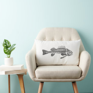 Fischskelett Lendenkissen