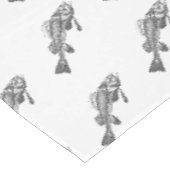 Fischskelett Tischdecke (Schrägansicht)