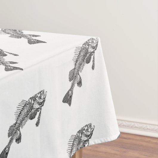 Fischskelett Tischdecke (Beispiel)