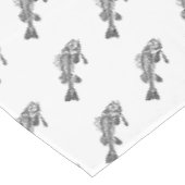 Fischskelett Tischdecke (Schrägansicht)