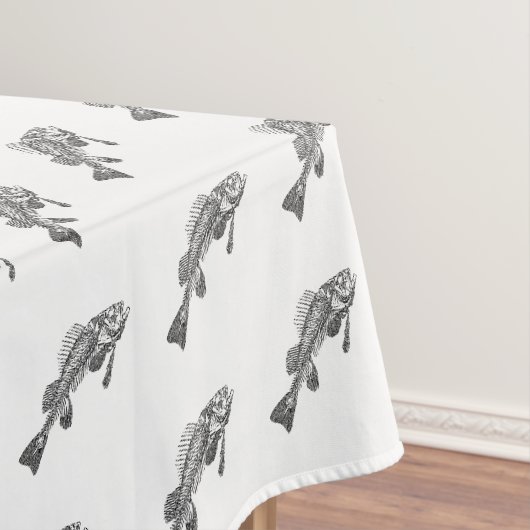 Fischskelett Tischdecke (Beispiel)