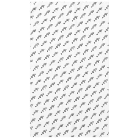 Fischskelett Tischdecke (Vorderseite)