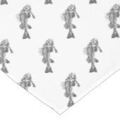 Fischskelett Tischdecke (Schrägansicht)