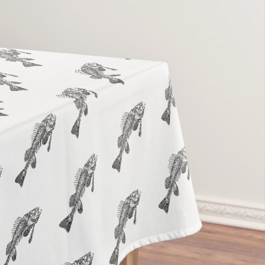 Fischskelett Tischdecke (Beispiel)