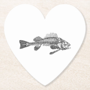 Fischskelett Untersetzer