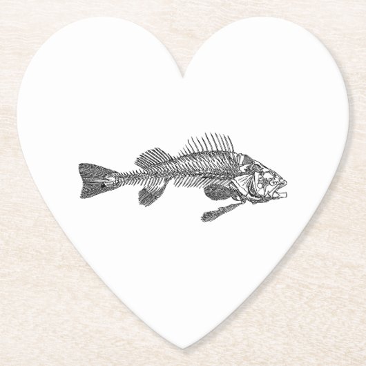 Fischskelett Untersetzer (Vorderseite)