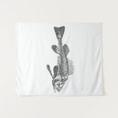 Fischskelett Wandteppich (Vorderseite (Horizontal))