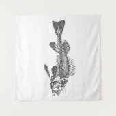 Fischskelett Wandteppich (Vorderseite (Horizontal))