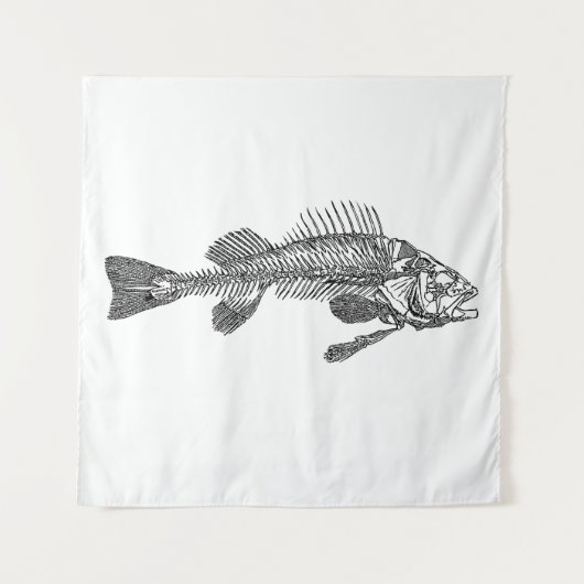 Fischskelett Wandteppich (Vorderseite)