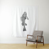 Fischskelett Wandteppich (Beispiel)