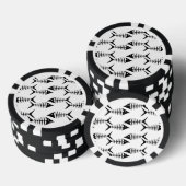 Fischskelette Pokerchips (Stapel)