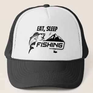 Fischsport isst Schlafquote Truckerkappe