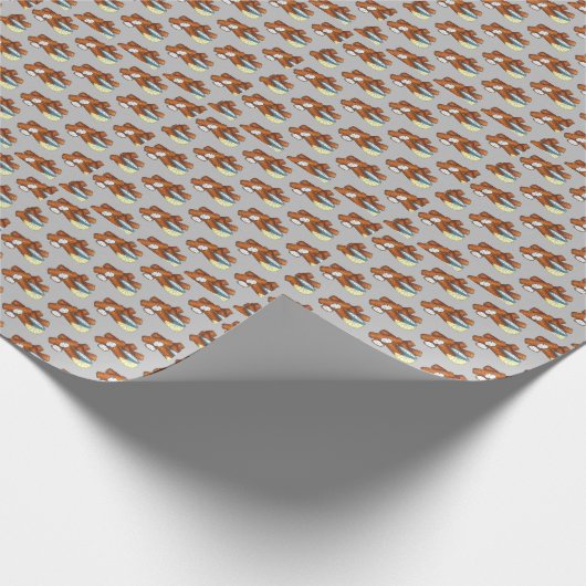 Fischstäbchen Fischstäbchen Fischfänger Tartar Sau Geschenkpapier (Ecke)