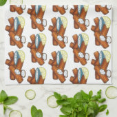 Fischstäbchen Fischstäbchen Fischfänger Tartar Sau Geschirrtuch (Gefaltet)