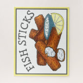 Fischstäbchen Fischstäbchen Fischfänger Tartar Sau Puzzle (Vertikal)