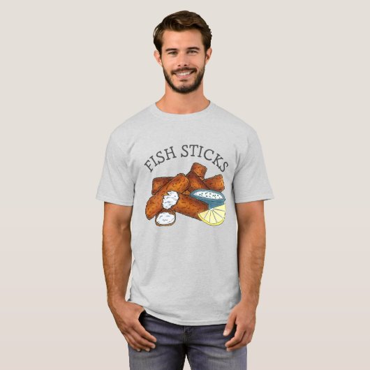 Fischstäbchen Fischstäbchen Fischfänger Tartar Sau T-Shirt (Vorne ganz)