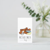 Fischstäbchen Fischstäbchen Fischfänger Tartar Sau Visitenkarte (Stehend Vorderseite)