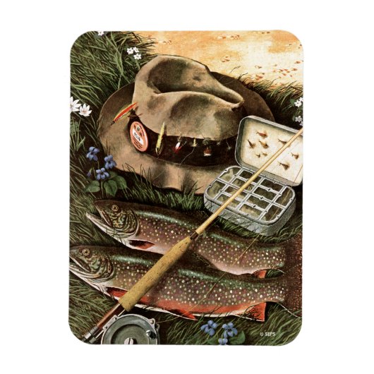Fischstilleben Magnet (Vertikal)