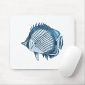 Fischstrand nautische Ozeane Meer blau Mousepad (Mit Mouse)