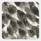 Fischsturm Quadratischer Aufkleber (Vorderseite)