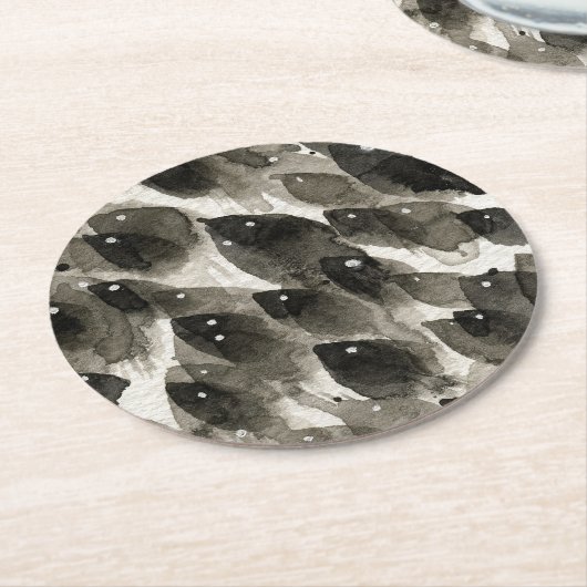 Fischsturm Runder Pappuntersetzer (Angewinkelt)