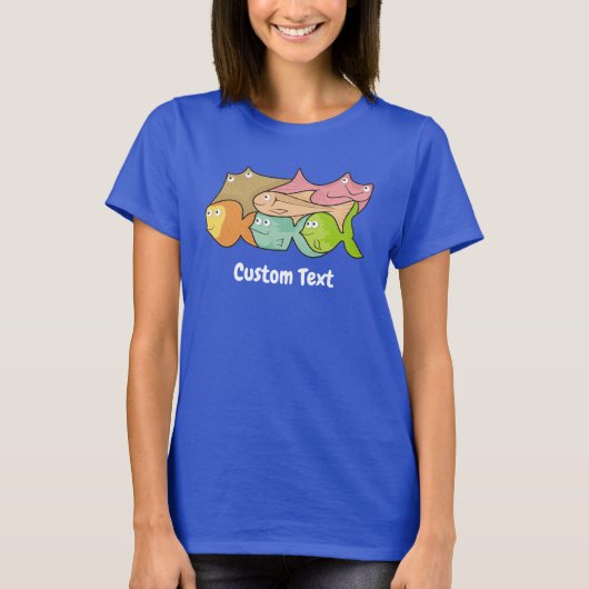Fischt Cartoon T - Shirt (Vorderseite)