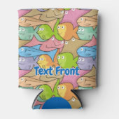 Fischt Cartoons Flasche cooler Dosenkühler (Vorderseite)