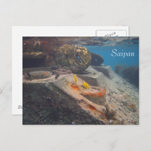 Fischtank, Saipan Postkarte (Vorne/Hinten)
