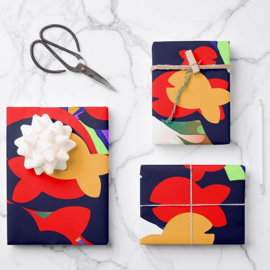 Fischteich Geschenkpapier Set (Vorderseite)