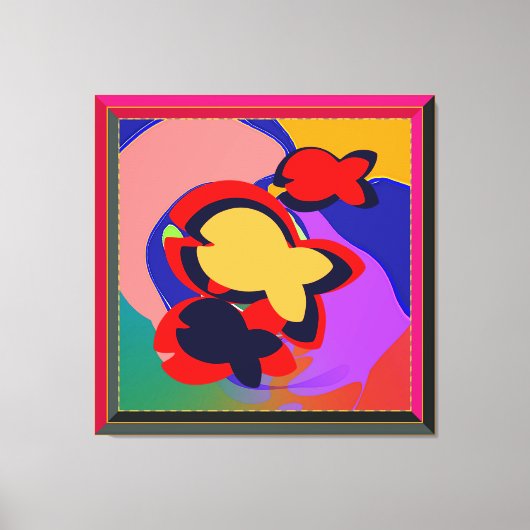 Fischteich Leinwanddruck (Vorderseite)