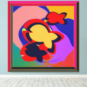 Fischteich Leinwanddruck (Insitu (Holzboden))