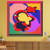 Fischteich Leinwanddruck (Insitu (Wohnzimmer))