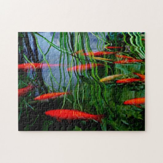 Fischteich Puzzle (Horizontal)