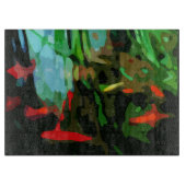 Fischteich Schneidebrett (Vorderseite)