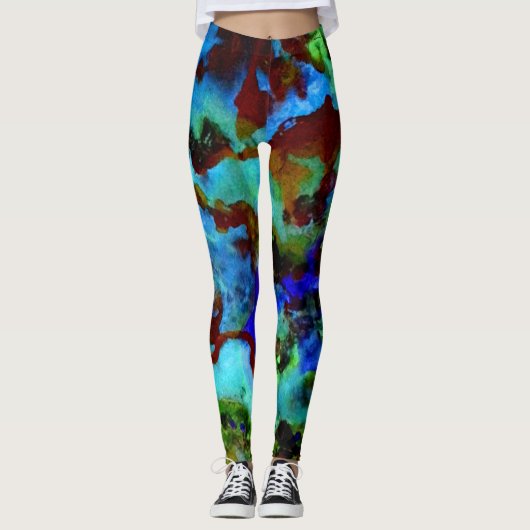 Fischteichglühen Leggings (Vorderseite)