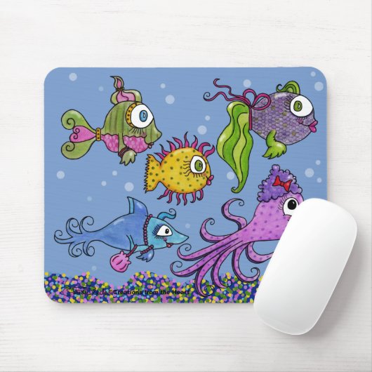 Fischteppich Mousepad (Mit Mouse)