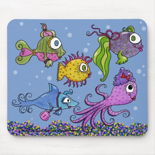 Fischteppich Mousepad (Vorne)