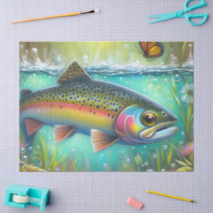 Fischteppich Seidenpapier