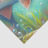 Fischteppich Seidenpapier (Detail)