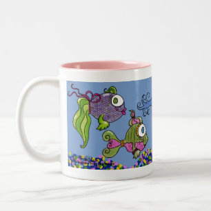 Fischteppich Zweifarbige Tasse