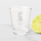 Fischthemen-Angebot für maßgeschneiderte Junggesel Schnapsglas (Rückseite)