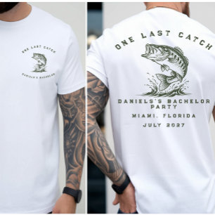 Fischthemen-Angebot für maßgeschneiderte Junggesel T-Shirt