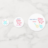 Fischtisch Confetti Konfetti (Vorderseiten)