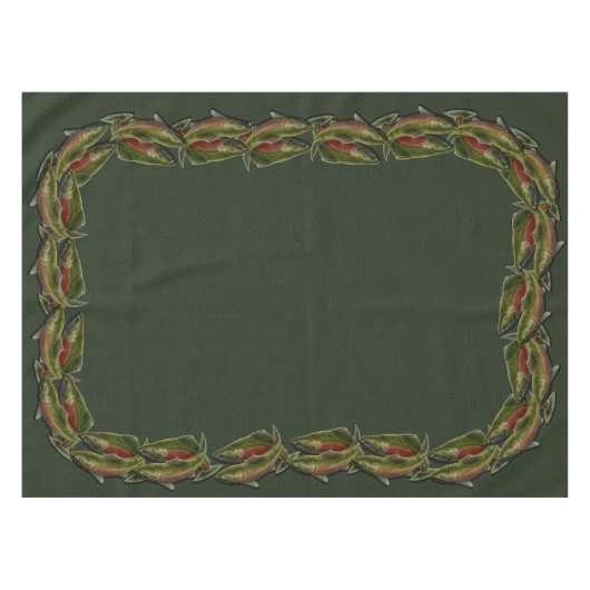 Fischtisch Decke Coho Lachs Fischdekor (Vorderseite (Horizontal))