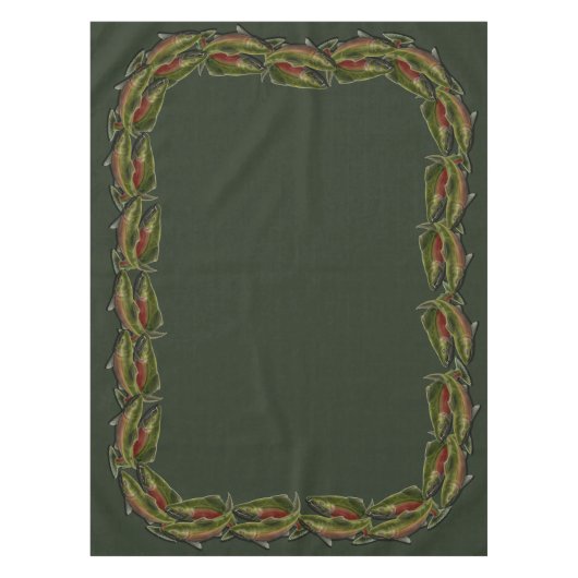 Fischtisch Decke Coho Lachs Fischdekor (Vorderseite)